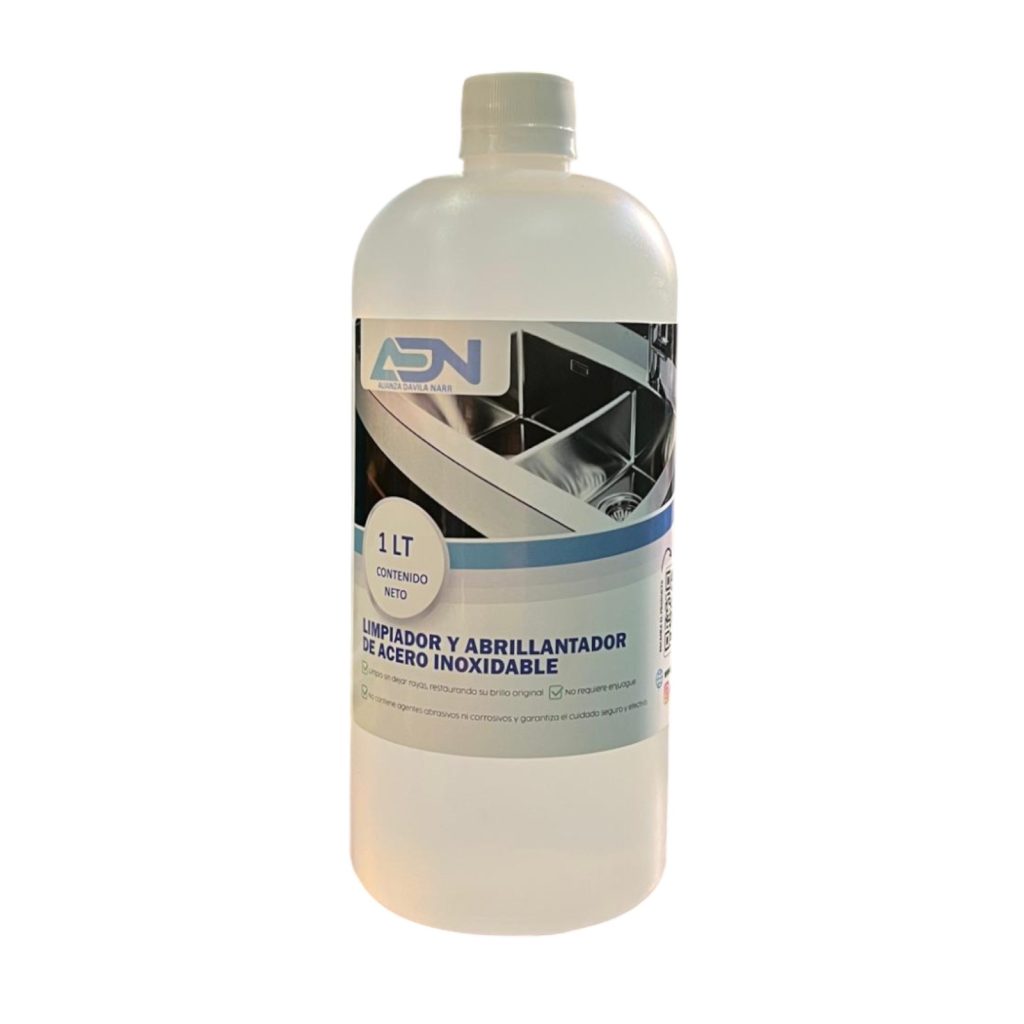 LIMPIADOR Y ABRILLANTADOR DE ACERO INOXIDABLE ADN 1 LT