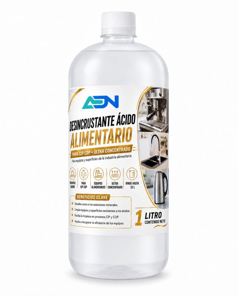DESINCRUSTANTE ACIDO ALIMENTARIO ADN 1 LT