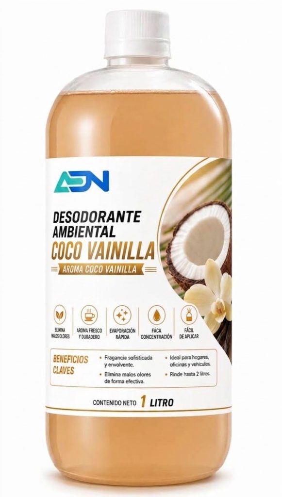DESODORANTE AMBIENTAL COCO VAINILLA ADN 1 LT