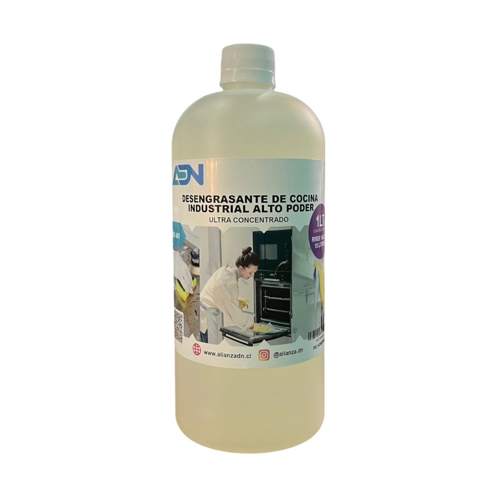 DESENGRASANTE DE COCINA INDUSTRIAL ALTO PODER ADN 1 LT