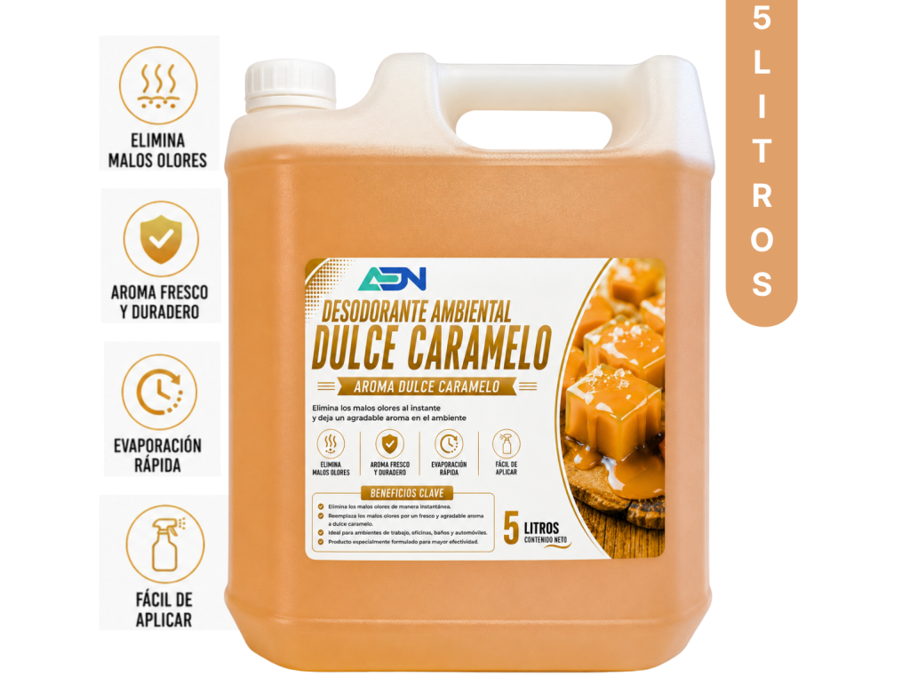 DESODORANTE AMBIENTAL DULCE CARAMELO ADN 5 LT