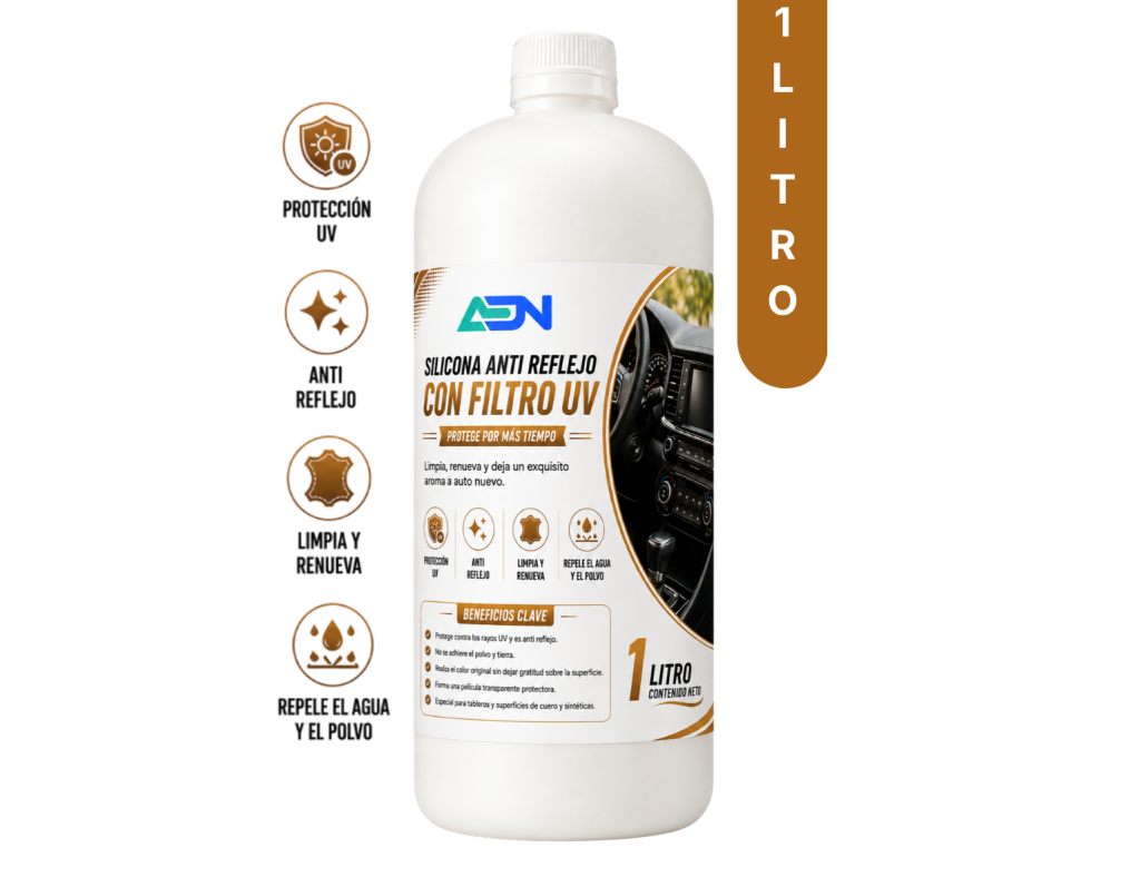 SILICONA ANTI REFLEJO CON FILTRO UV ADN 1 LT