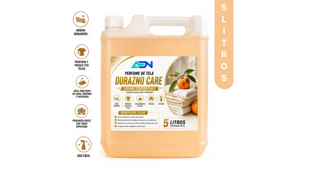 PERFUME DE TELAS DURAZNO CARE ADN 5 LT