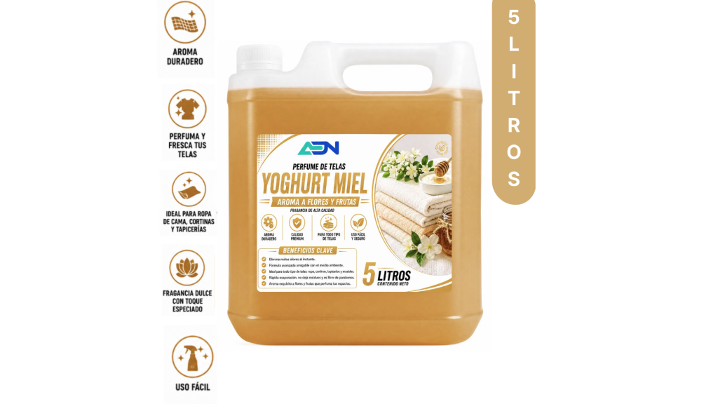 PERFUME DE TELAS YOGHURT MIEL ADN 5 LT
