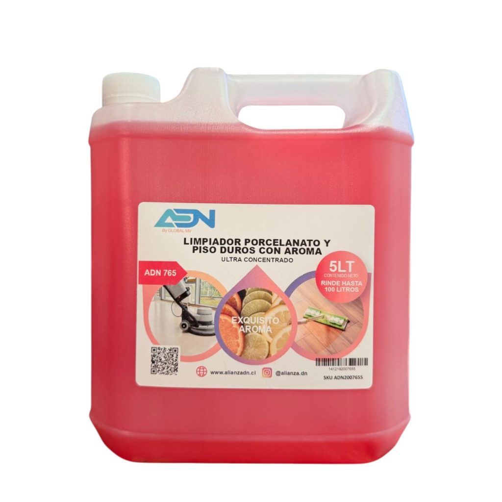 LIMPIADOR PORCELANATO Y PISO DUROS C/AROMA ADN  5 LT