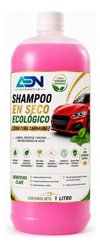 SHAMPOO Y CERA ECOLÓGICO CON CERA CARNAUBA Y AROMA COCONUT ADN 1 LT