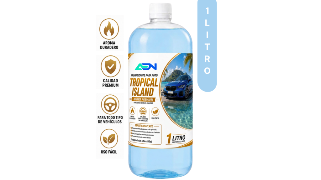 AROMATIZANTE PARA AUTOS ISLAND CAR INTENSE ADN 1 LT
