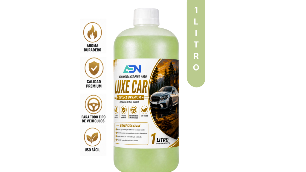 AROMATIZANTE PARA AUTOS LUXE CAR INTENSE ADN 1 LT