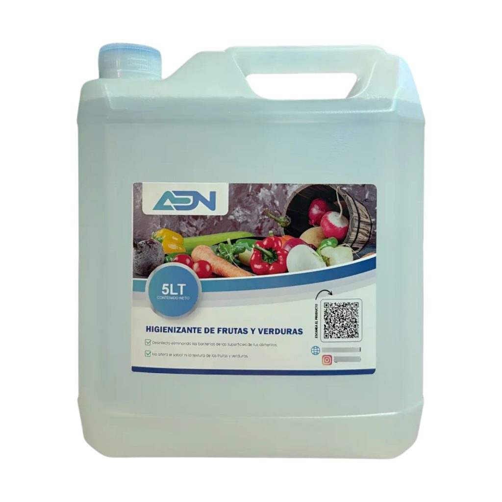 HIGIENIZANTE DE FRUTAS Y VERDURAS ADN 5 LT