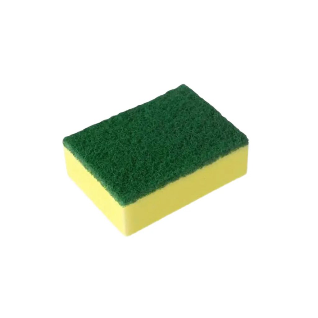 ESPONJA AMARILLA CON ABRASIVO