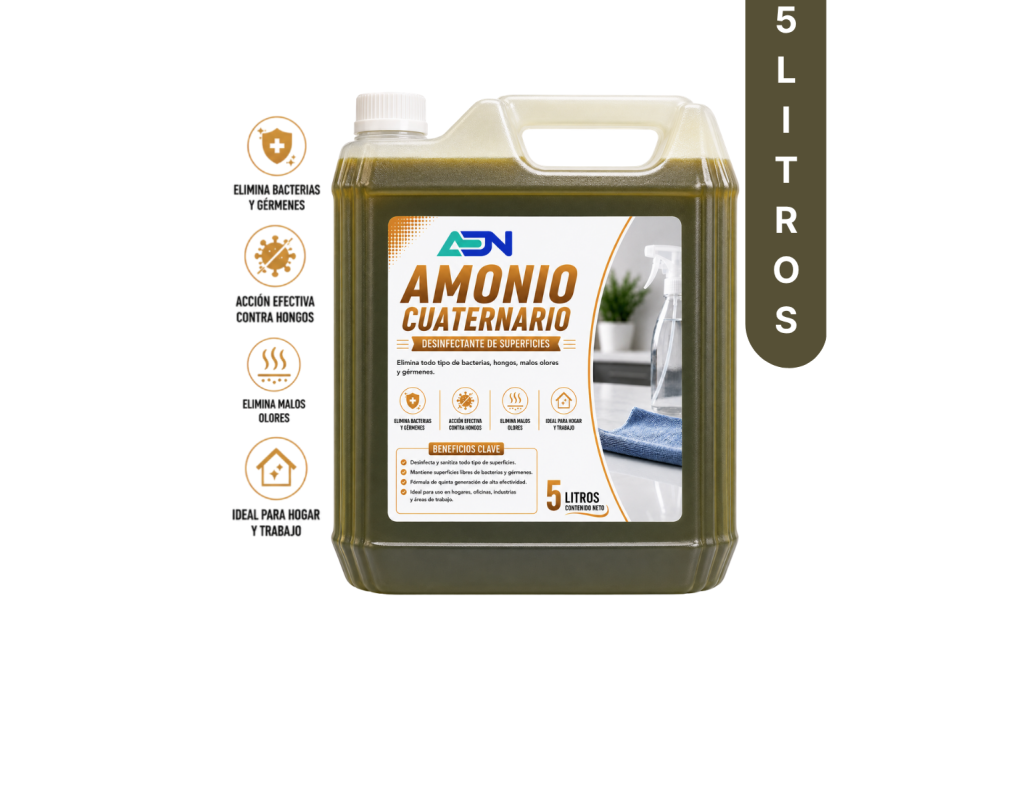 AMONIO CUATERNARIO GREENQUIM LISTO PARA USAR ADN 5 LT