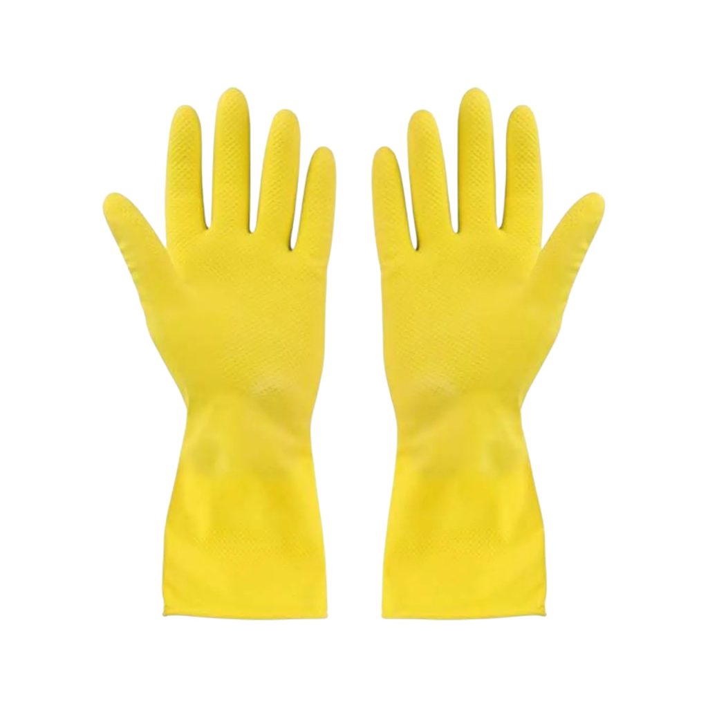Guante De Látex Amarillos Multiuso Hygieina Talla M